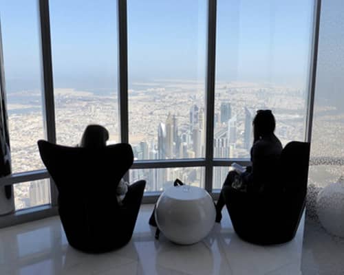 subida a Burj Khalifa