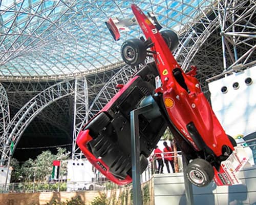 Ferrari World coches entrada