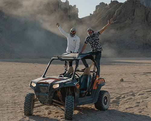 desierto en buggy chicos