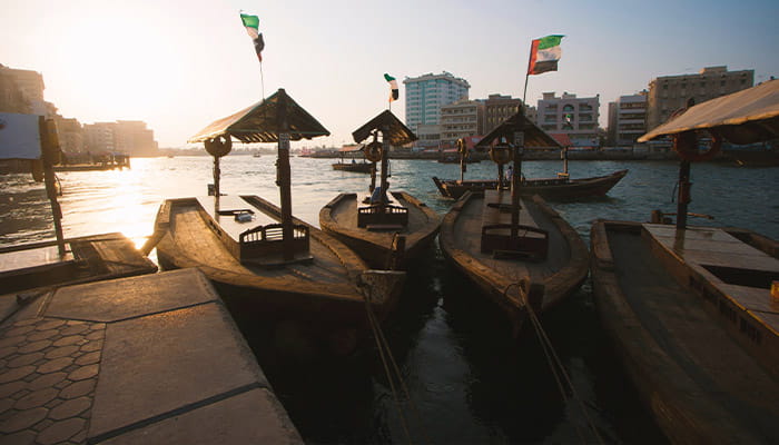 Dubai Creek barcos locales