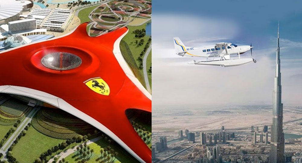 Dubai Ferrari World avión